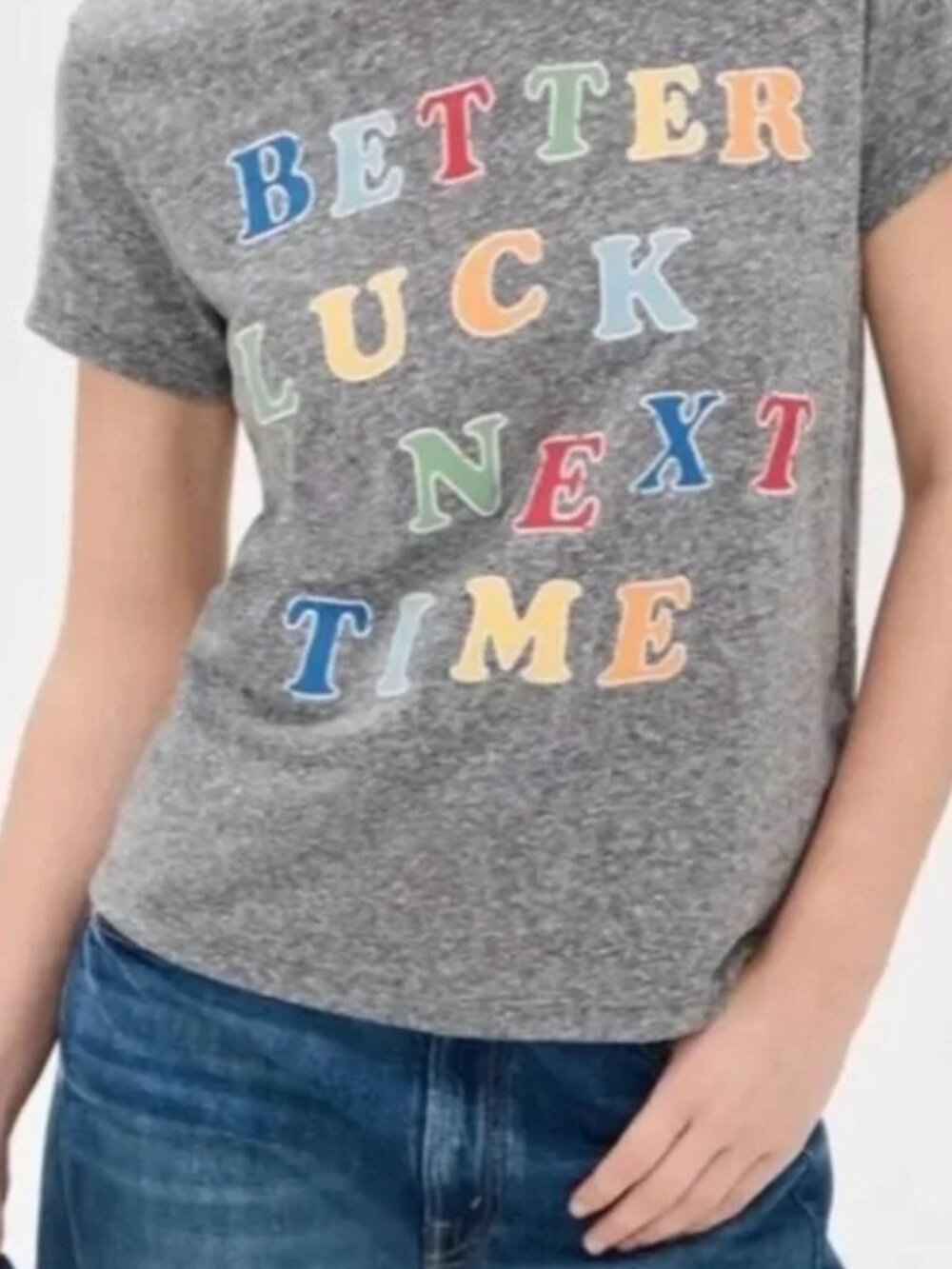 MOTHER The Boxy Goodie Goodie Better Luck Next Time Graphic Tee XL